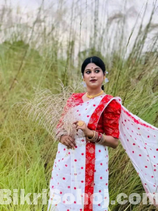 স্ক্রিন প্রিন্ট শাড়ি